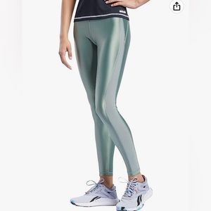 Reebok Core 10 jade green high rise leggings. Size small. NWOT.